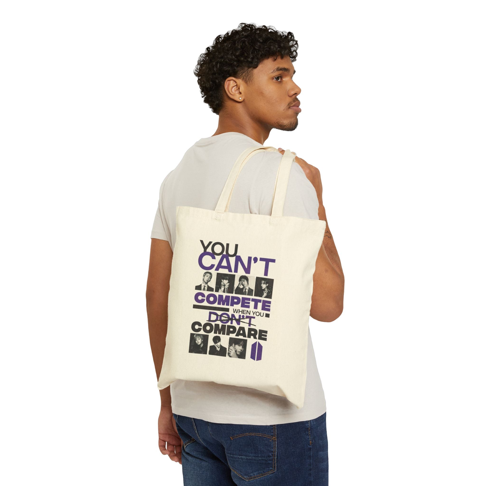 BTS Cotton Canvas Tote Bag — K-Pop Fan Tote