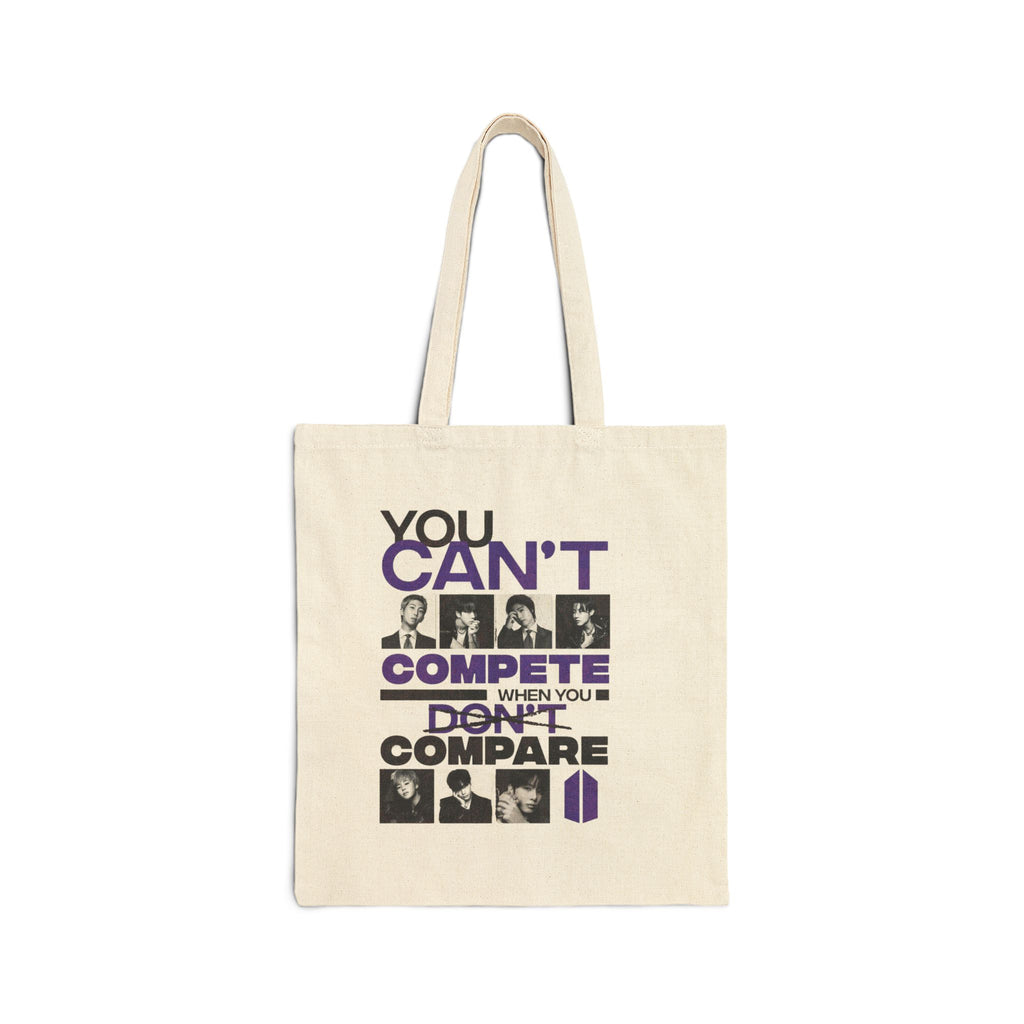 BTS Cotton Canvas Tote Bag — K-Pop Fan Tote