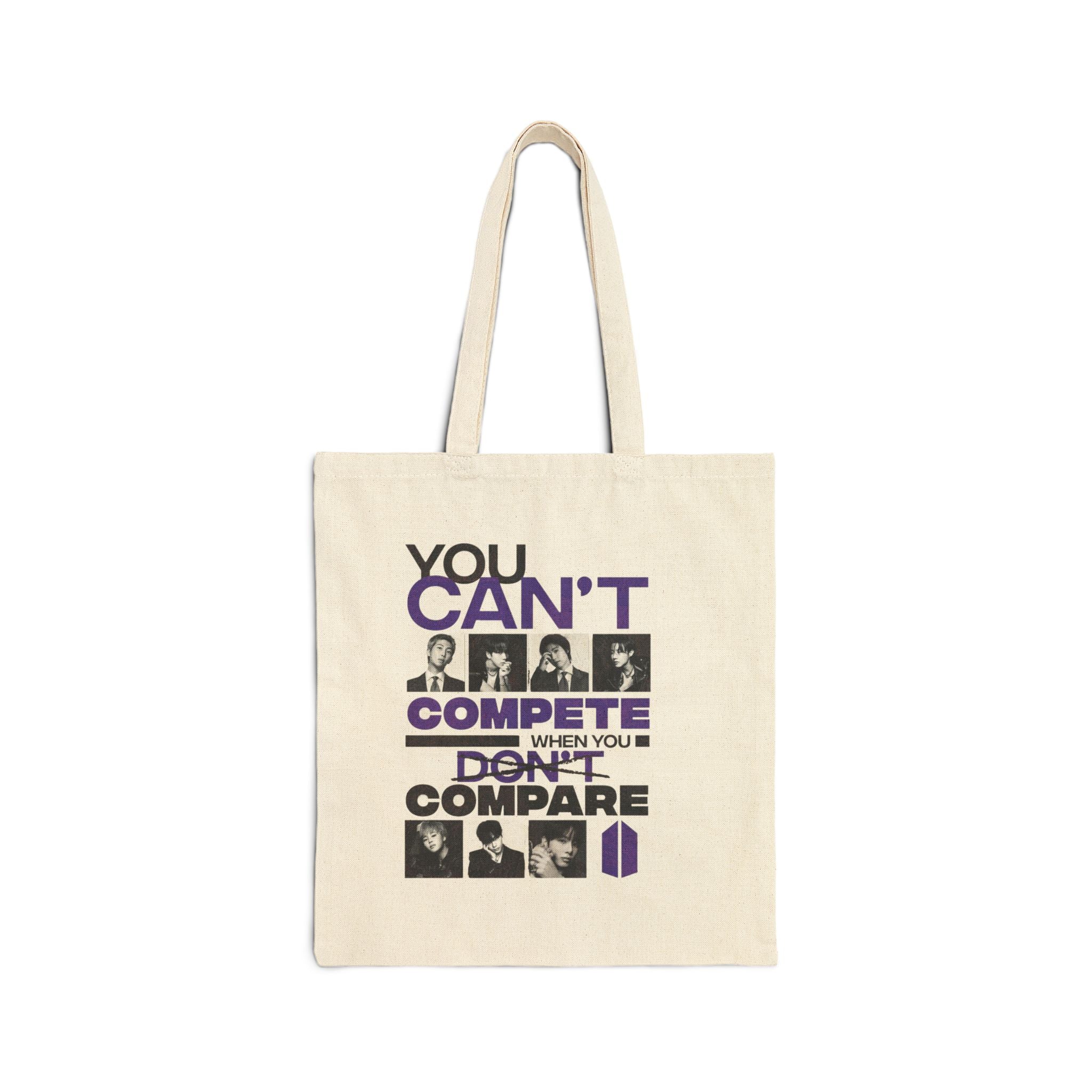 BTS Cotton Canvas Tote Bag — K-Pop Fan Tote